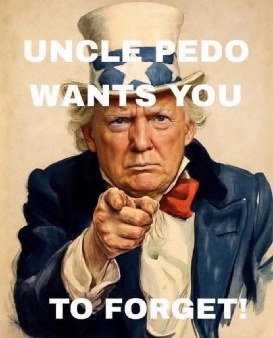 You wanna talk about “Deep State?” How about the entire GOP conducting the biggest coverup in history to make damn sure the Epstein files never see the light of day? Because they simply cannot allow the world to ever know the truth: Donald trump is a child-raping pedophile.