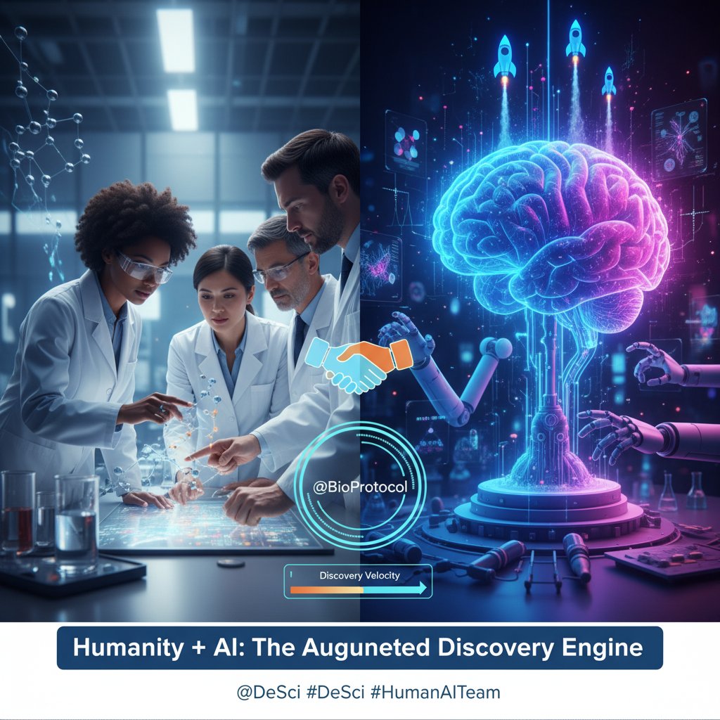 alif_khan3's tweet photo. Human ingenuity meets AI power! 🤝🧠
@BioProtocol is where the best scientific minds collaborate with cutting-edge AI BioAgents to solve complex problems faster than ever. This is augmented discovery in action.
Experience the synergy of #DeSci! #BioProtocol #HumanAITeam https://t.co/qL90vOVatP