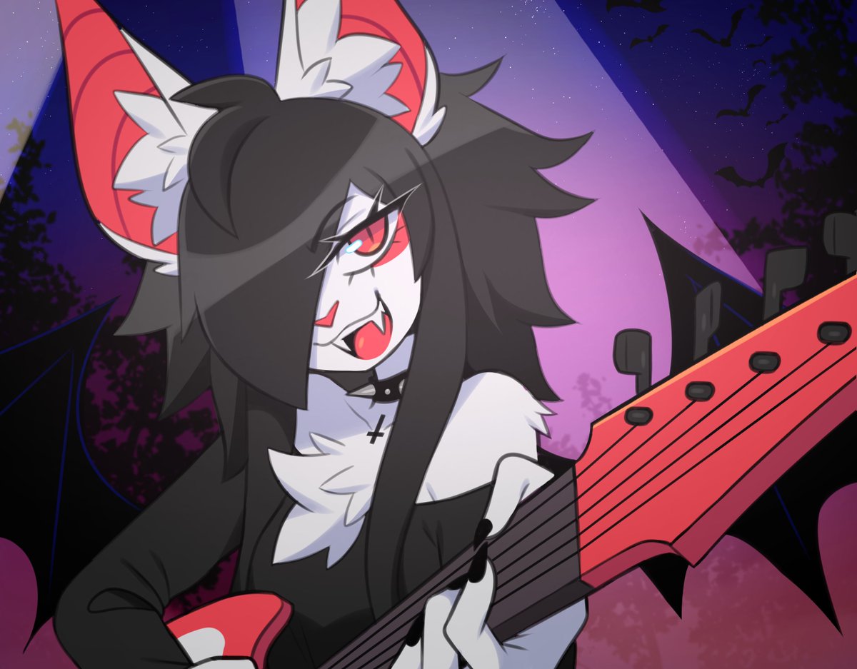 BAT WITH A GUITAR ‼️