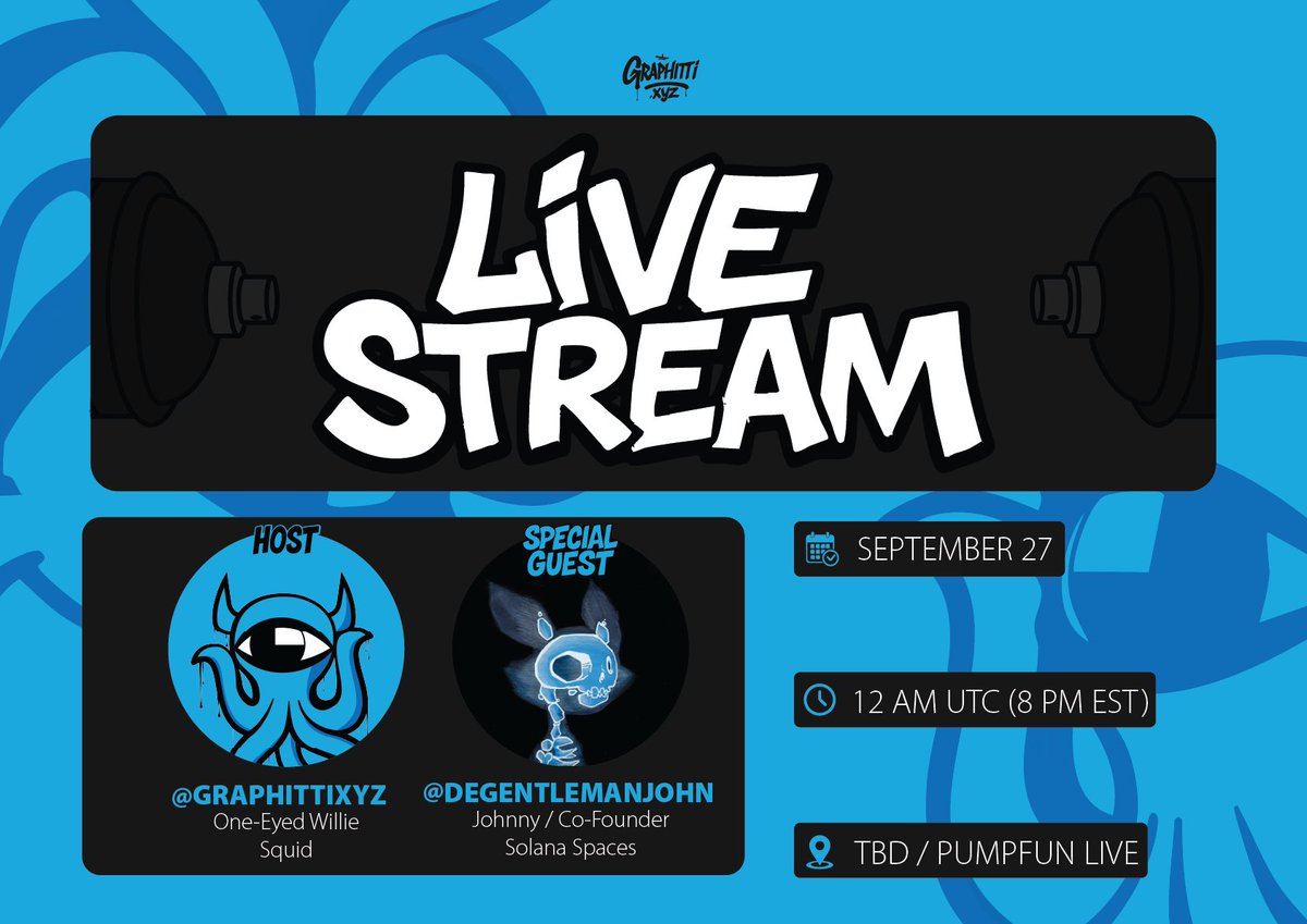 TONIGHT!   
12AM UTC (8PM EST)  
WATCH WILLIE TAKE ON THE ALL MIGHTY <a href="/DegentlemanJohn/">JW | johnnysolami.sol</a>