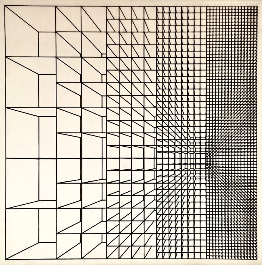 Enzo Mari, Disegno per la struttura 773. 1963.