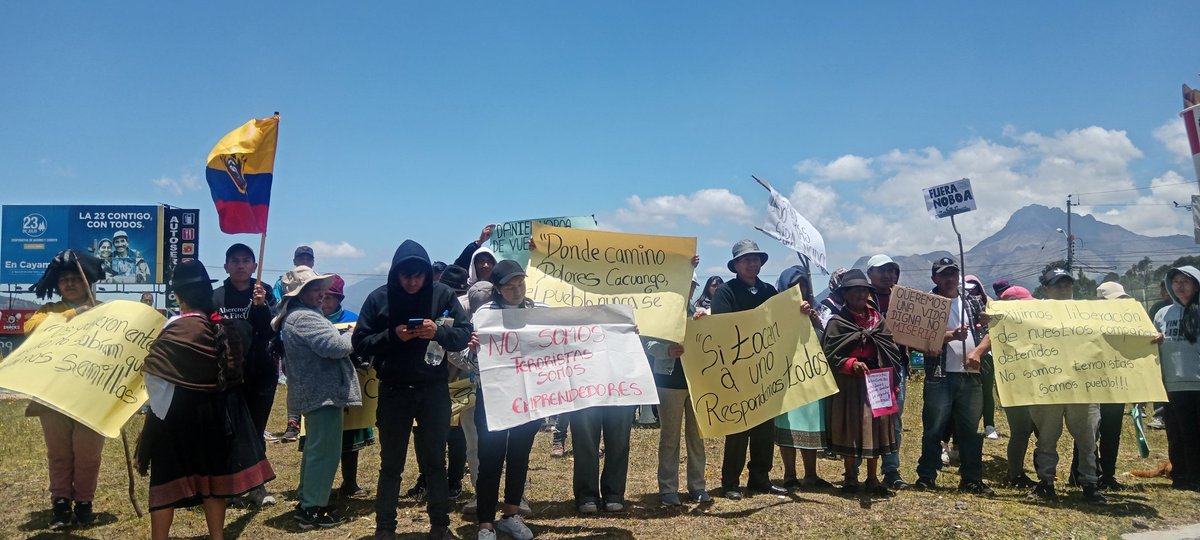 #paronacional La resistencia continúa sexto día #Imbabura #Cajas