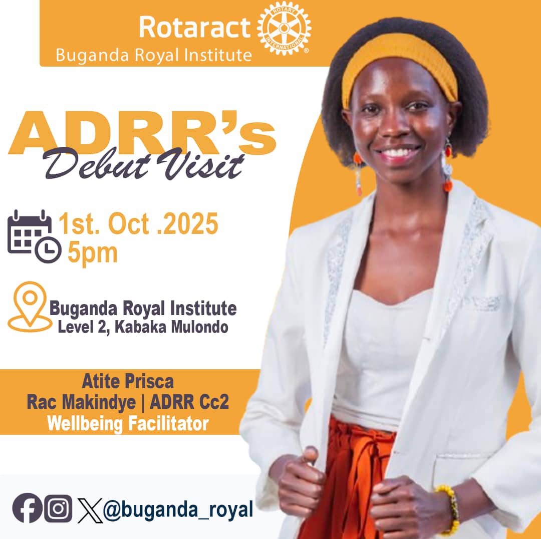 Rotaract Buganda Royal institute (The Trekkers) (@buganda_royal) on Twitter photo What a blessing.!! This week we shall be hosting our one and only boss lady <a href="/atiteprisca/">Atite Prisca</a> our #ADRR. We still welcome you all our beloved die hards.. the Die Hards of the #TREKKER.
<a href="/CharlotteC90672/">Charlotte Camila</a>
<a href="/Ca17784Carlson/">Bwambale Carlson</a>
<a href="/KANKWATISEJB/">kankwatise John Brian</a>
<a href="/rckampalanorth/">Rotary Kampala North</a>
<a href="/rotary_Bulange/">lotale kiraabu y'eBulange</a>
<a href="/shadrakChris/">Chris Shadrach</a> What a blessing.!! This week we shall be hosting our one and only boss lady <a href="/atiteprisca/">Atite Prisca</a> our #ADRR. We still welcome you all our beloved die hards.. the Die Hards of the #TREKKER.
<a href="/CharlotteC90672/">Charlotte Camila</a>
<a href="/Ca17784Carlson/">Bwambale Carlson</a>
<a href="/KANKWATISEJB/">kankwatise John Brian</a>
<a href="/rckampalanorth/">Rotary Kampala North</a>
<a href="/rotary_Bulange/">lotale kiraabu y'eBulange</a>
<a href="/shadrakChris/">Chris Shadrach</a>