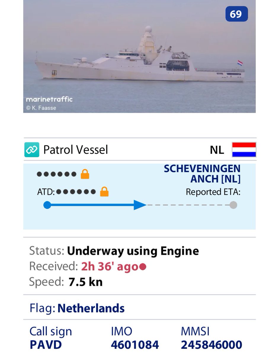 OSINTMilTracker's tweet photo. #BREAKING – Patrol boat of the Royal Netherlands Navy NLD WARSHIP P843 Is NOW VERY CLOSE to the coast off #Venezuela, after leaving Willemstad, Curaçao 🇨🇼. https://t.co/nFOZJVjdY1
