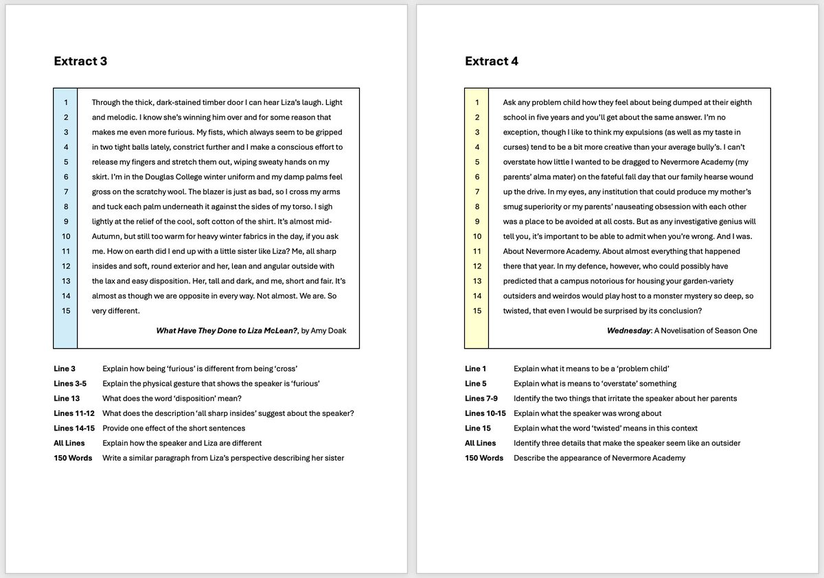Six short, modern fiction extracts for students to read, explore and enjoy douglaswise.co.uk/blog/literary-… The final task in each set is a creative writing challenge 📚