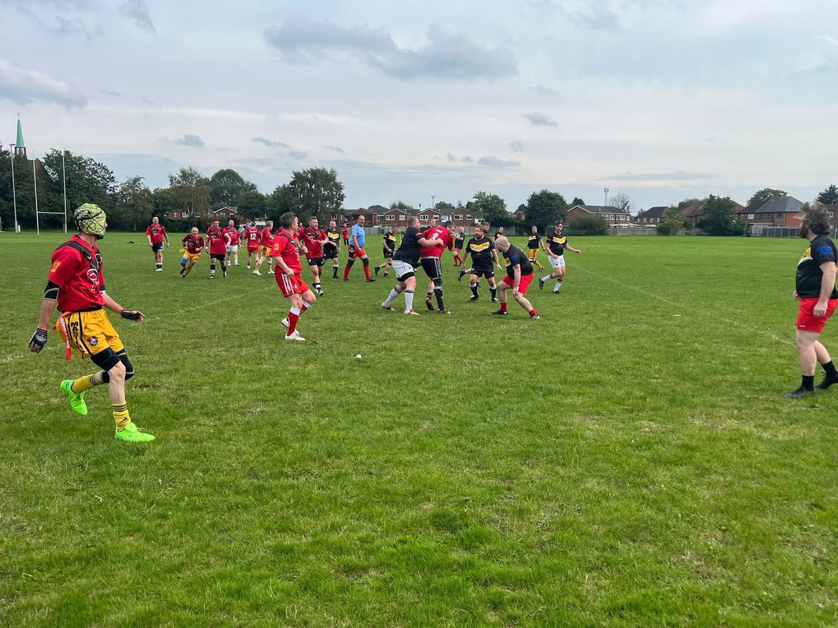 EaglesMastersRL's tweet photo. 1. Great game at @cadishead_rhinos today. 💯 for the game and hospitality. Thanks to referee of the day Tom Harrison

#MastersRugbyLeague #Masters #RugbyLeague #CommunityRL #CulchethEagles https://t.co/gxmoiVjsWN