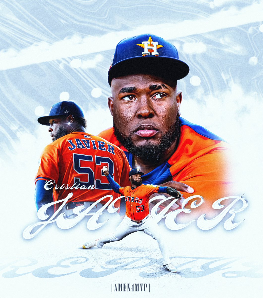 Cristian Javier, aka 'El Reptil', for his calm, cold-blooded demeanor on the mound. 🦎

This is my 1ST graphic, all support is appreciated! 🎨

#BuiltForThis