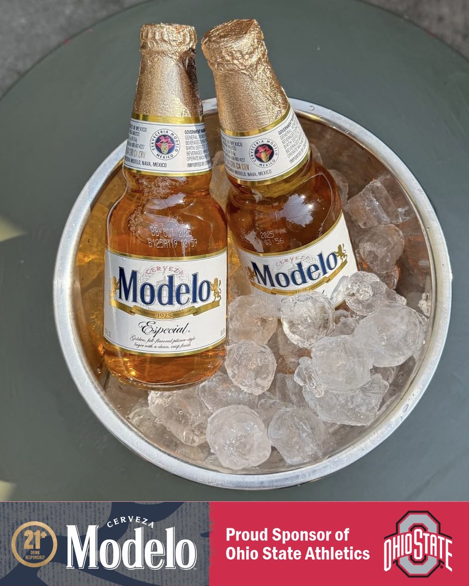 🏈 Buckets on buckets! 🍻 It’s always better with <a href="/ModeloUSA/">Modelo USA</a> in hand as we cheer on Ohio State. 🏟️

Drink responsibly; must be 21 years or older.