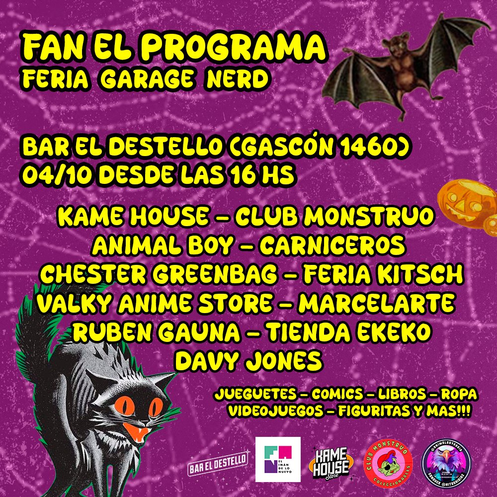 Próximo sábado 04/10 nos volvemos ver acá... 
Una Feria de Garage hiper cuidada
Lindas cosas. 
Buenas, limpias y piolas
Vengan a charlar mas no sea y nos cuentan!!!