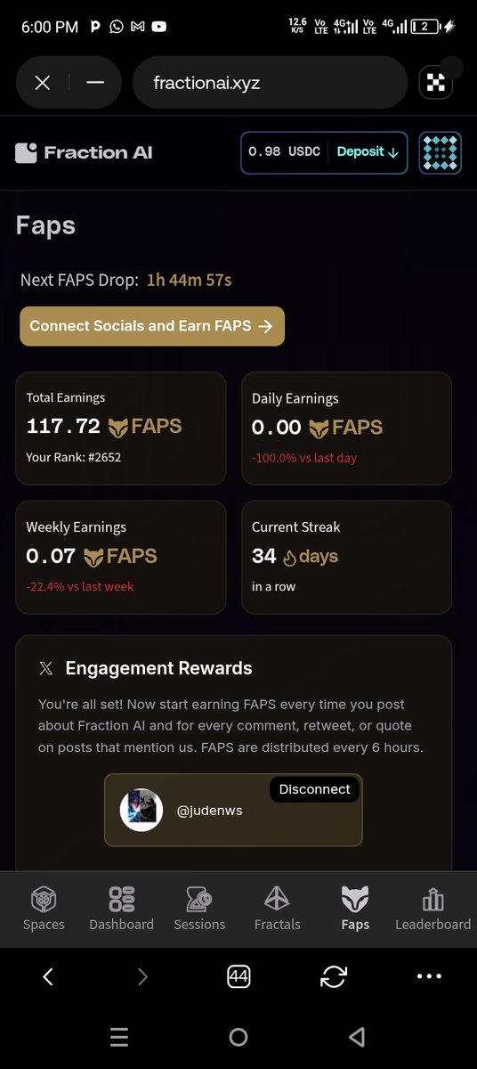 judenws's tweet image. 30 days of being a reply guy no post 

What&apos;s the latest?
 there&apos;s a tweet on their official handle go submit your work under their comment section 

@FractionAI_xyz going live this Tuesday with JoinSapien!

Joined by the amazing aitvgg, MetisL2, and DeepSafe_AI for a brilliant…