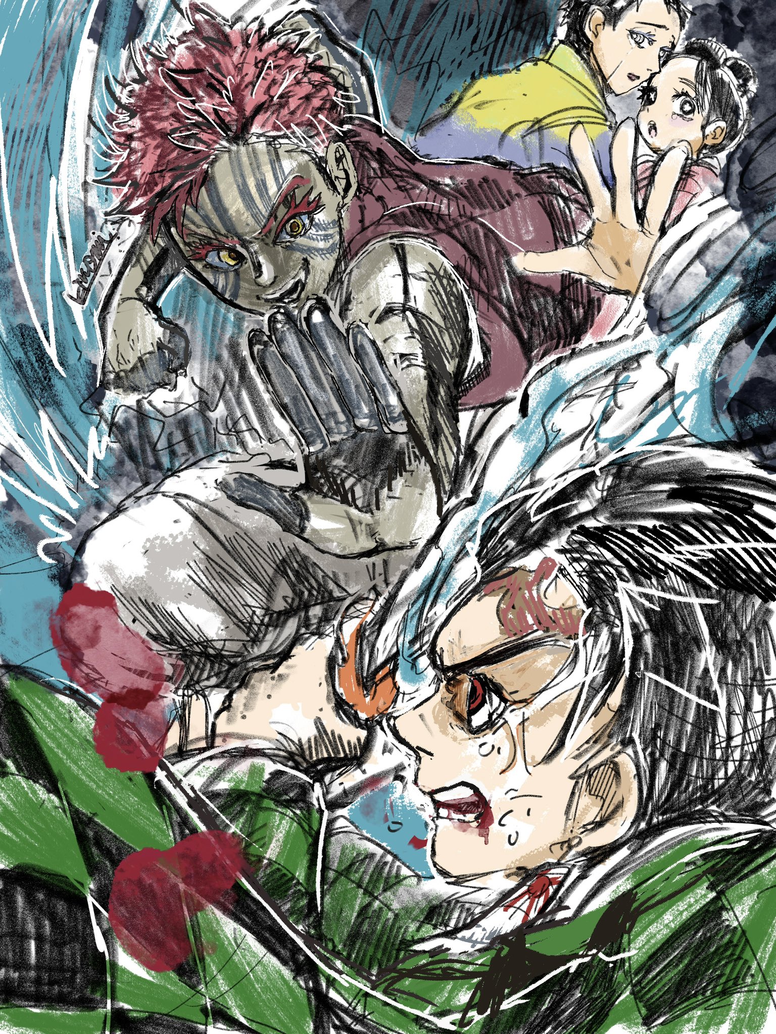 鬼滅の刃 炭治郎&義勇vs猗窩座セット(ちょこっと恋雪さん) 鬼滅の刃 炭治郎&義勇vs猗窩座セット(ちょこっと恋雪