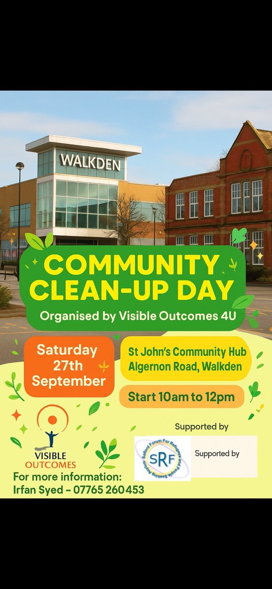 Thank you to everyone who attended today's clean up event in Walkden North. Your efforts made a big difference