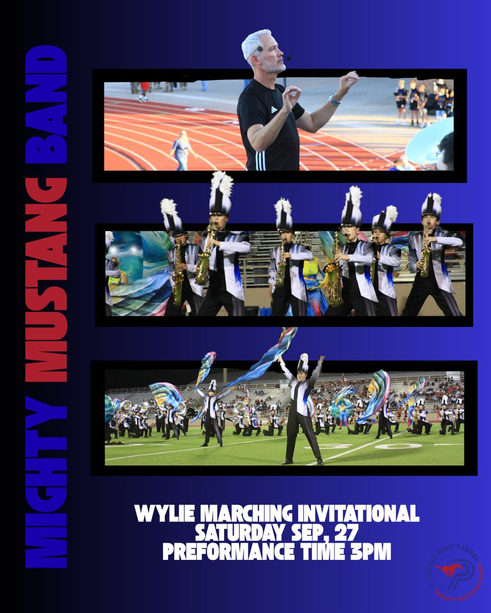 The MMB is going to their first contest today at the Wylie Marching Invitational! Hope to see you there!