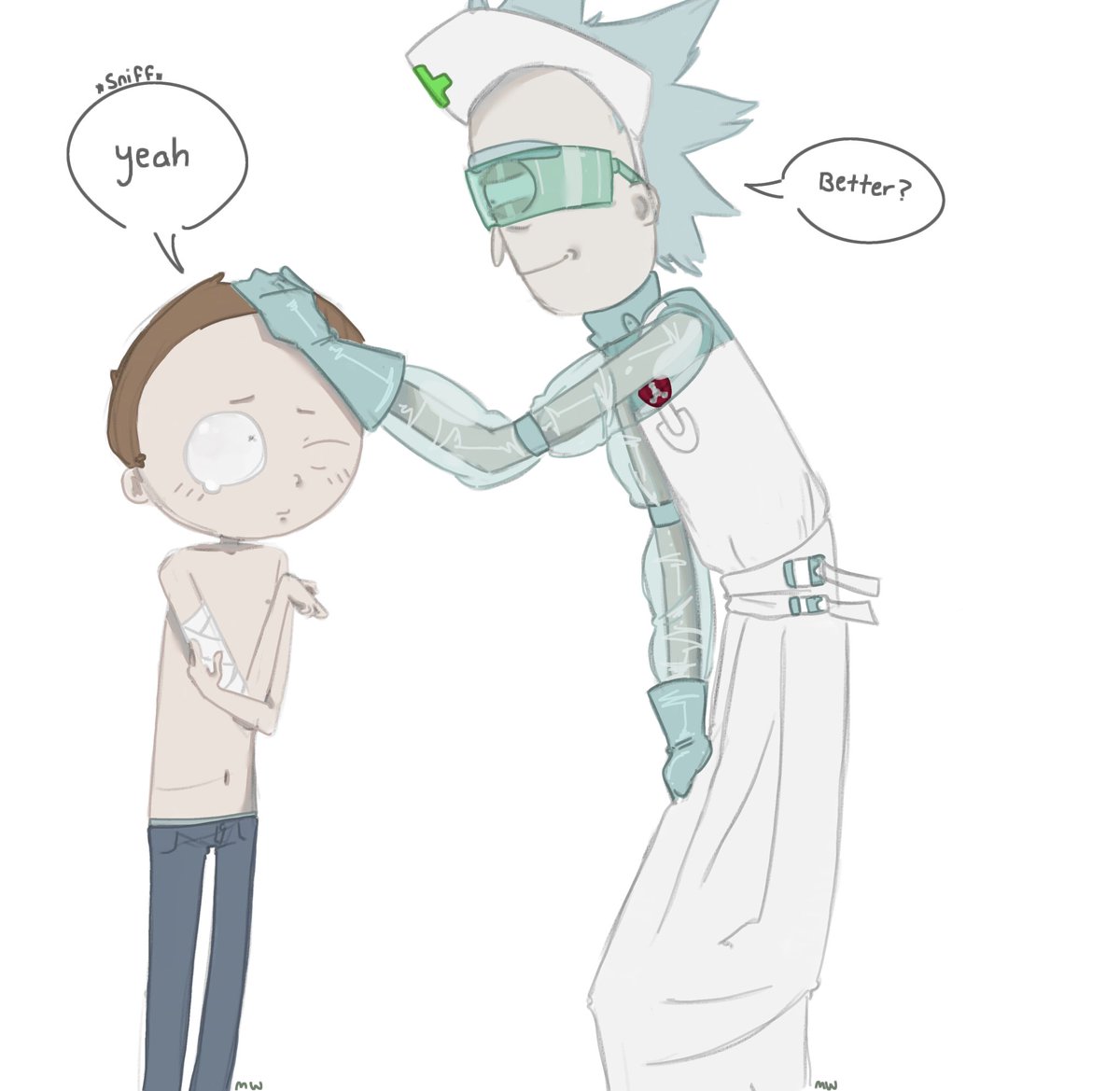 Meiwzbt's tweet photo. Hello. I’m back. I will be working on requests again on my sp sorry for the wait ♡

#rickorty #surgeonrick #mortysmith https://t.co/aHIQKhe2aw