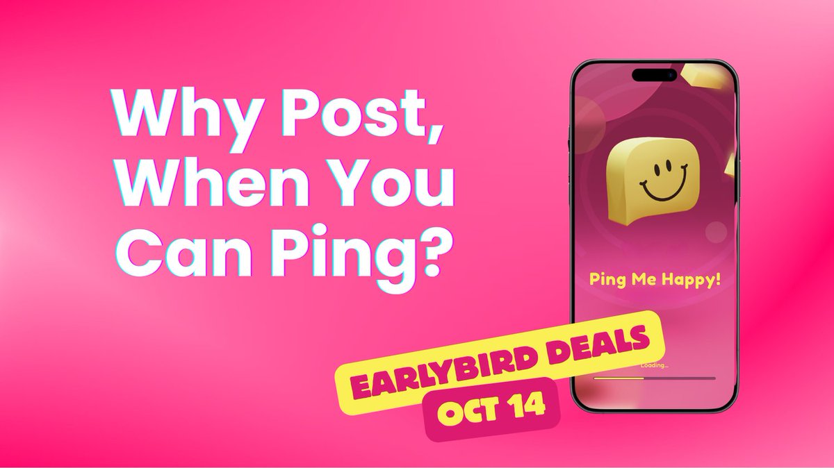 pingmehappy's tweet photo. Change is on the way. Soon, you won’t just post -you’ll Ping!
The Wall of Kindness is almost here, built especially for YOU.
Follow today to be the first to know and get access to incredible deals.
#WallOfKindness #PingMeHappy #SpreadKindness #Indiegogo #FindYourKindness https://t.co/QgqA4dd6Hz