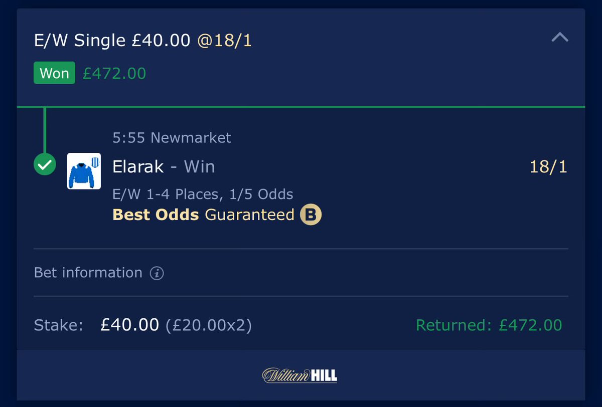 WE LEAVE IT LATE AT NEWMARKET

A day of seconds…

13:50 Humidity 🥈
15:00 Brussels 🥈
15:35 Indalo 🥈

But at 17:55, ELARAK gets the job done @ 19.00 🥇✅