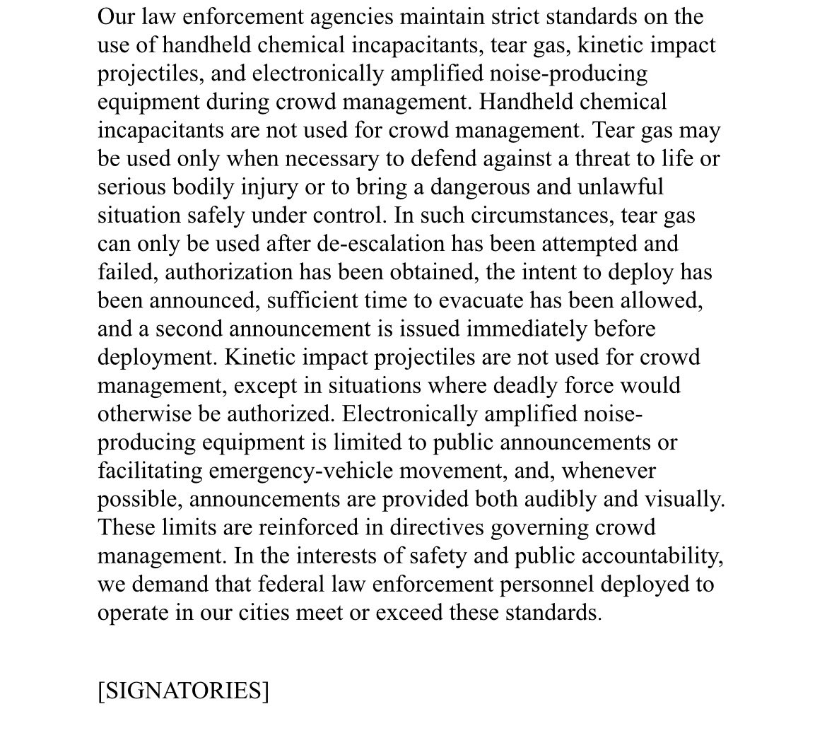 Exclusive — I have obtained a copy of an internal draft letter from Portland Mayor Kieth Wilson and surrounding area Democrat mayors "denouncing any attempt to federally militarize the Portland metro area."

Portland will be providing resources for legal support for protesters