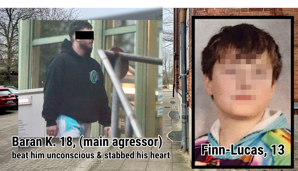 “Dear readers,
My name is Finn Lucas, and on January 19, 2025, I died in Kiel – at 13 years old, from a stab to the heart. My mother and I were ignored, the perpetrators were given legal counsel.

This is my story.

Since last year, I had been repeatedly humiliated and beaten by