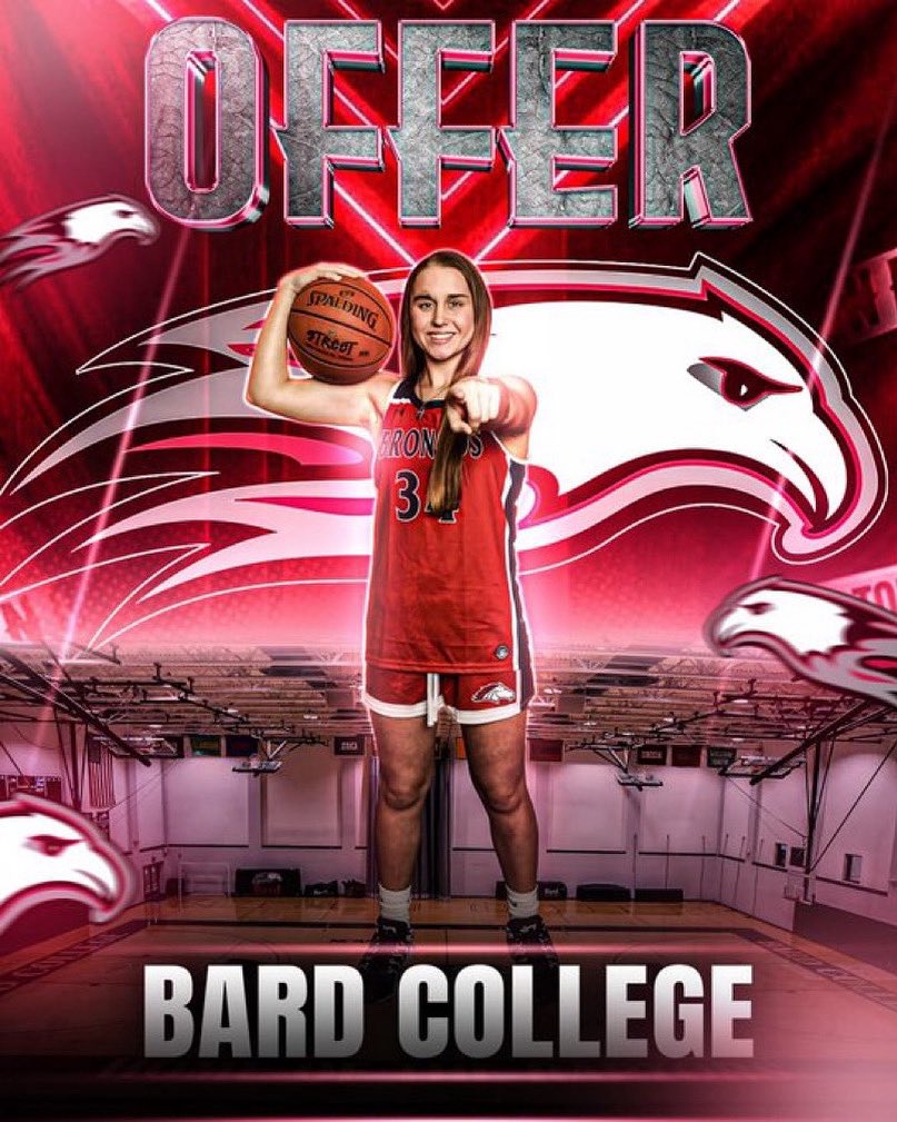 I’m blessed to receive an offer from Bard College! Thank you Coach Walker and team for the warm welcome yesterday and the opportunity! 

<a href="/BardCollegeWBB/">Bard WBB</a> <a href="/mikemillsnc/">Mike Mills WBB College Recruiting</a> <a href="/BethFarrz/">Beth Farrell</a> 

#thankyouGod✝️
#goraptors