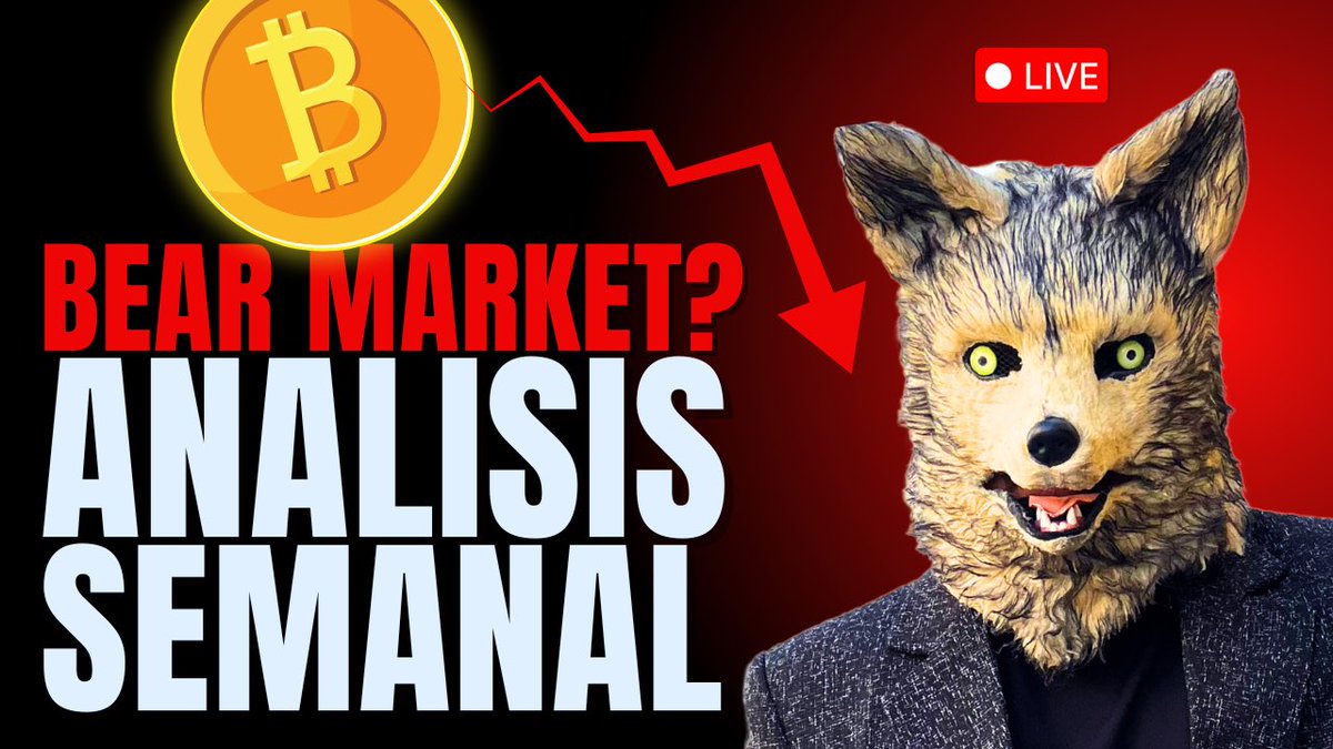 esta BITCOIN a las puertas de un Bear Market según la gráfica semanal? que pasará con Ethereum? 🚨🚨🚨🚨youtube.com/live/N-4AI69dO…