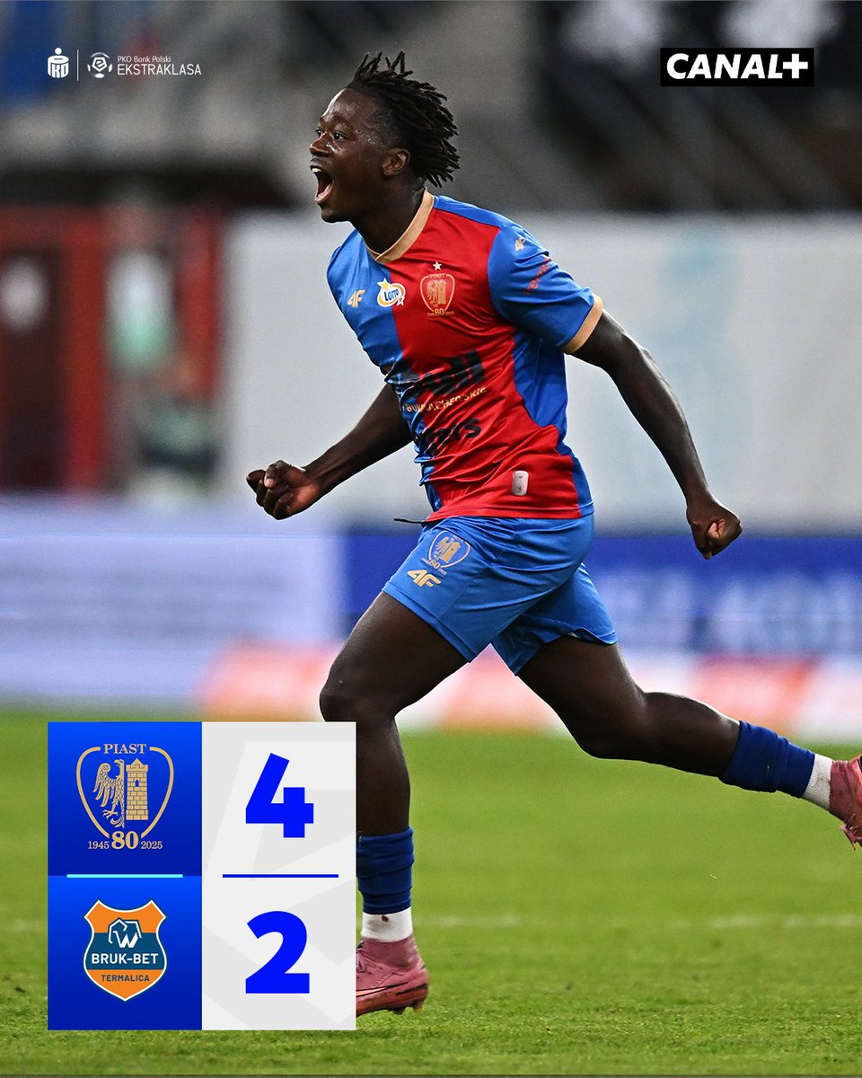 Piast w pięknym stylu odwrócił losy meczu! Trzy punkty zostają w Gliwicach! 👌