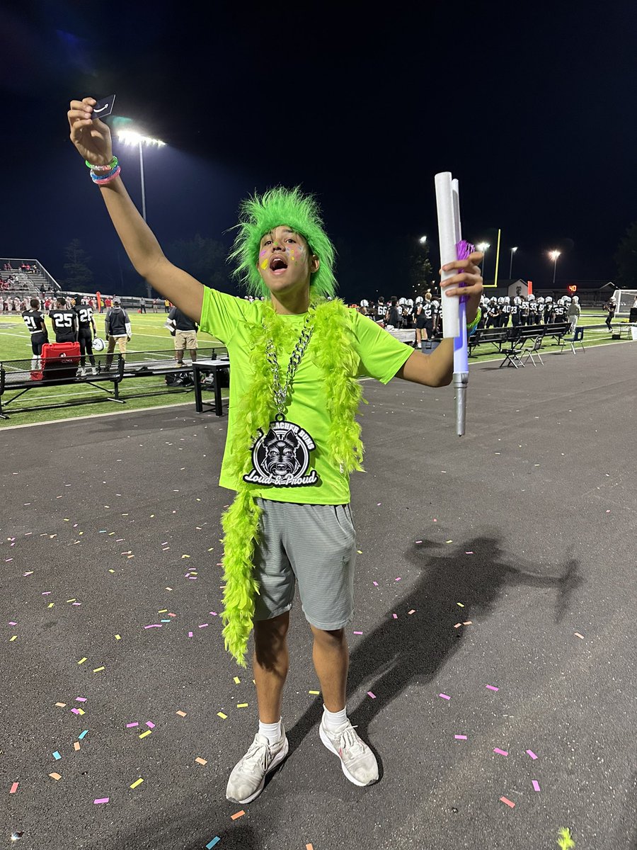 Congratulations to Mason Brown! The freshman was named Bleacher Bum of the Game on Glowchella Night. #terrierpride