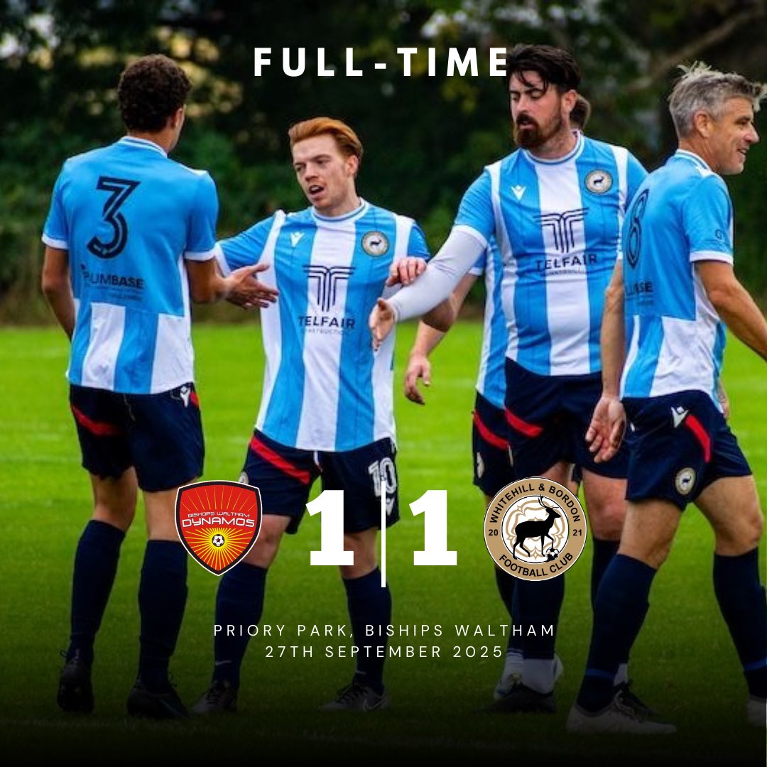 BordonFc's tweet photo. 𝗙𝗨𝗟𝗟𝗧𝗜𝗠𝗘 | 𝗕𝗜𝗦𝗛𝗢𝗣𝗦 𝗪𝗔𝗟𝗧𝗛𝗔𝗠 𝗙𝗖 𝟭-𝟭 𝗪𝗛𝗜𝗧𝗘𝗛𝗜𝗟𝗟 &amp; 𝗕𝗢𝗥𝗗𝗢𝗡 𝗙𝗖

Went behind early but a Toby Fuller solo goal got us back level in first half ⚽️ Second half we dominated, but couldn’t find the winner. MOTM Richie Hunter 👏

🔴🔵#UpTheStags🦌 https://t.co/pzKPB1bEFX