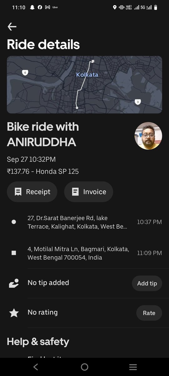 IamPramitMaity's tweet photo. @Uber_Support @UberIN_Support @Uber_India  
Took extra money please refund https://t.co/qzZEpR5fGg