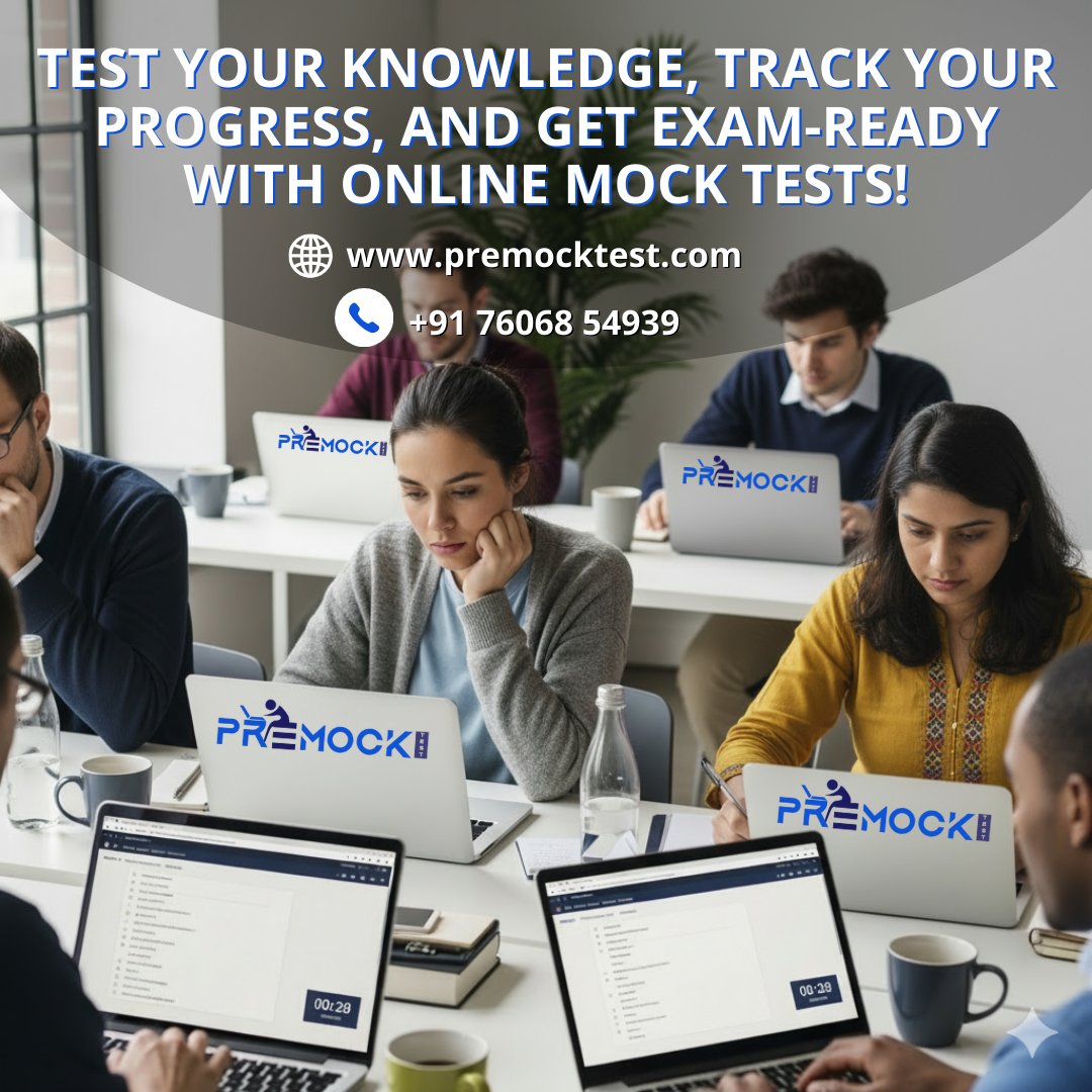 PremockT90018's tweet image. Test your knowledge, track your progress, and get exam-ready with online mock tests!
#OnlineMockTest #ExamPreparation #GovtExamPrep #SmartStudy #PracticeToSuccess #MockTestOnline #AllIndiaExam #ExamReady2025 #StudySmart #Premocktest