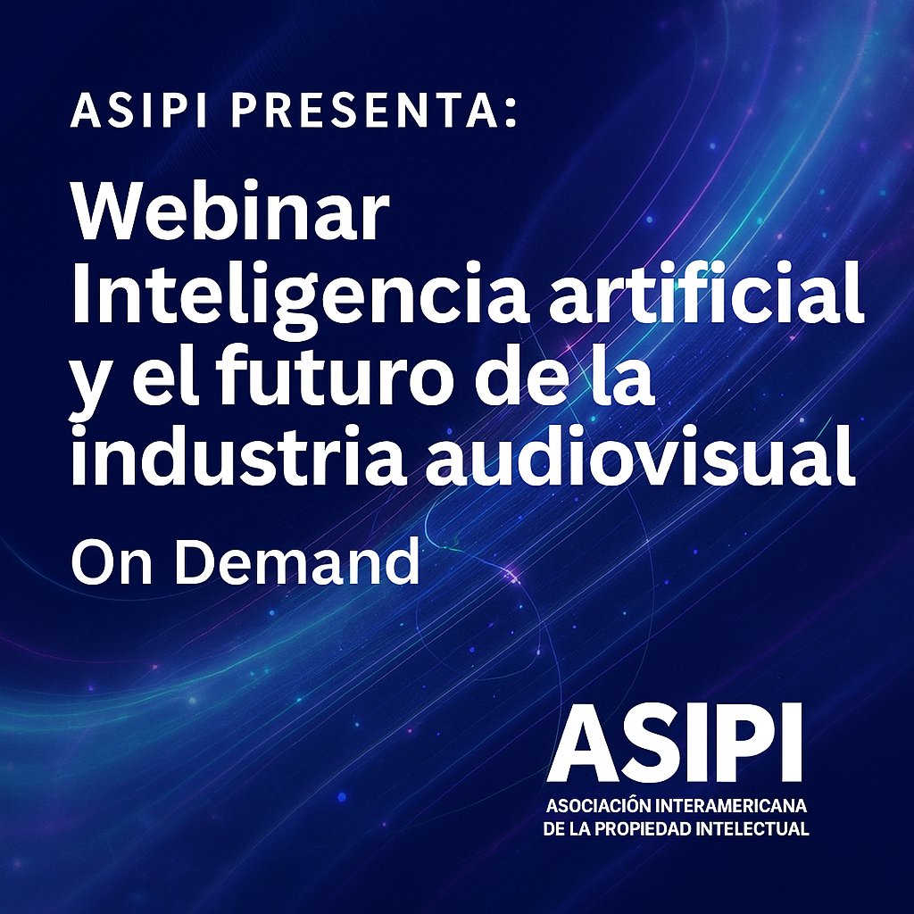 🎬 ¡Webinar ya disponible!  
 Descubre cómo la Inteligencia Artificial &amp; La Industria Audiovisual se conectan en el Nuevo Webinar de la Asociación Interamericana de Propiedad Intelectual ASIPI.

💡 ¡Accede desde donde prefieras y actualízate con ASIPI!

👉 n9.cl/ivo26w