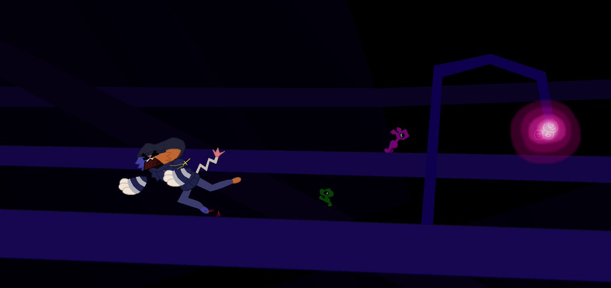 CappJakk's tweet photo. Ouch 
Development teaser 2 for #MeowskullsInOddcore https://t.co/8k5tj0KdjX