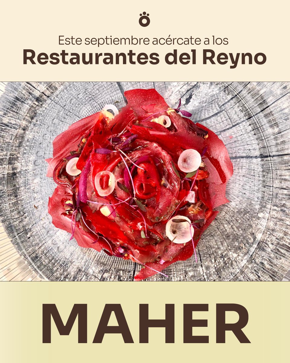 Menús de temporada elaborados con los mejores productos de temporada en los #RestaurantesdelReyno
Acércate al Restaurante Maher y déjate sorprender 
📌 <a href="/Mahercatering/">Mahercatering</a>  Ribera 19, Cintruéigo, 
☎️948 81 11 50
💪Con el patrocinio de <a href="/VisitPamplona/">Pamplona - Iruña Turismo</a>  y <a href="/VisitNavarra/">Visit Navarra</a>