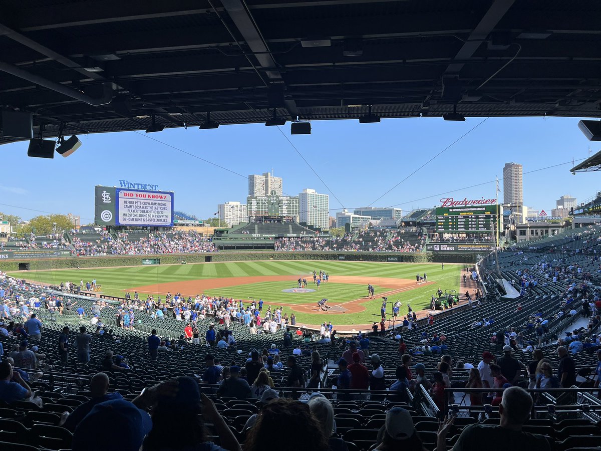 Heavy Bucket List item…Wrigley Field, Chicago…Baseball is the greatest…
#wrigley 
#wrigleyfield 
#Cubs