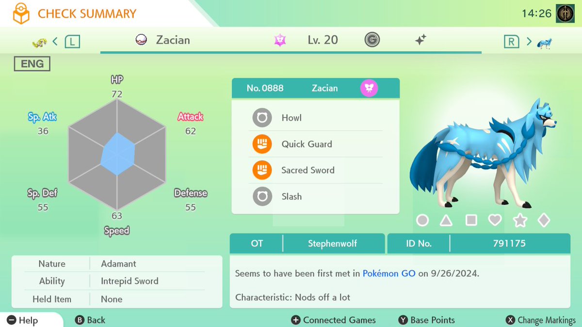 DerStepenwolf55's tweet image. LF: Legit Shiny Miraidon/Koraidon Code. FT: Shiny Zacian from PoGo
#PokemonSV 
#PokemonScarletViolet 
#Pokemon