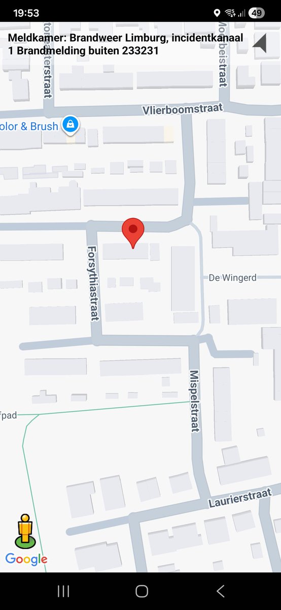 Brandmelding Buiten Venlo