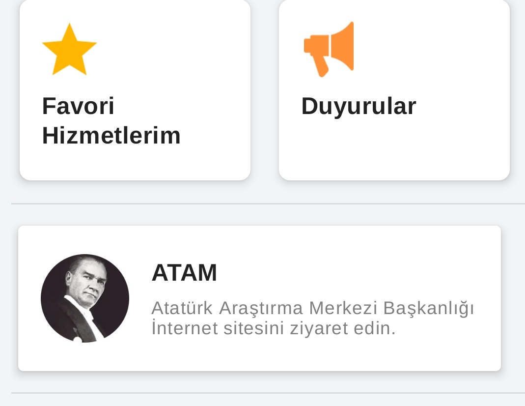 ✍🏼 Avukat Kerami Özdemir:

E-Devlet’te, devlete ait ATAM adlı bir kurumun vatandaşa ideolojik-siyasi propaganda yapması ise tartışılması gereken ayrı ve vahim bir durumdur. 

Bu tür propaganda faaliyetlerinin modası çoktan geçmiştir. 

Biz Kuzey Kore miyiz?