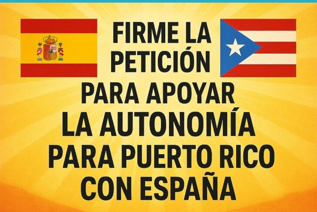 ®️La Iniciativa Nacional Puerto Rico y España - Online petition share.google/ytUEb67XqDXJxS…