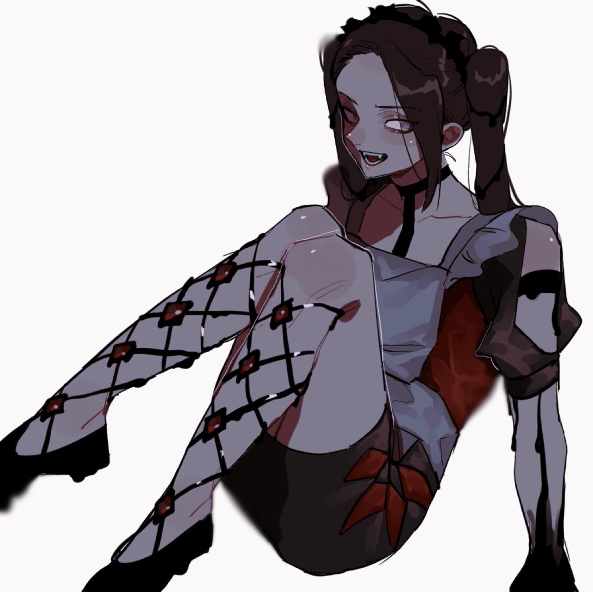 オバブロタイトメイド服🐍描いたんでオバブロ引かせてください