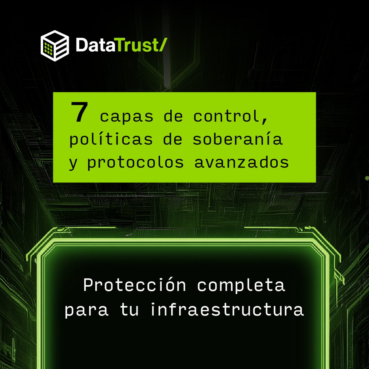 DataTrustSV's tweet image. Nuestro servicio de infraestructura cuenta con hasta 7 capas de controles físicos y lógicos🛡️
Aplicamos políticas de soberanía y protocolos avanzados que garantizan la seguridad de tu negocio. Confía en una protección integral🔐
#DataTrust #Seguridad