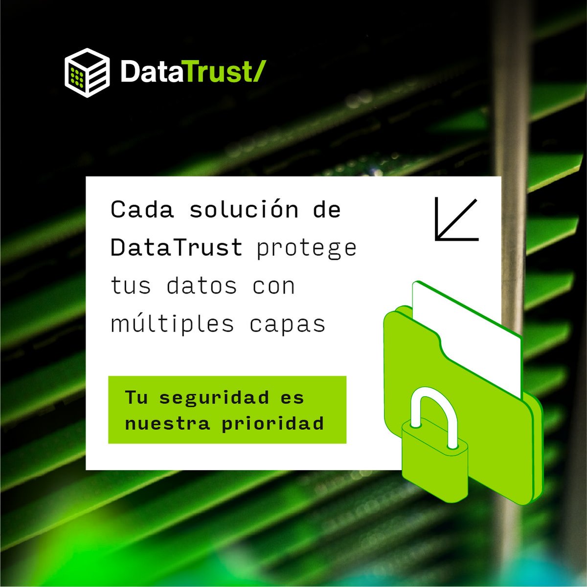 DataTrustSV's tweet image. Nuestro servicio de infraestructura cuenta con hasta 7 capas de controles físicos y lógicos🛡️
Aplicamos políticas de soberanía y protocolos avanzados que garantizan la seguridad de tu negocio. Confía en una protección integral🔐
#DataTrust #Seguridad