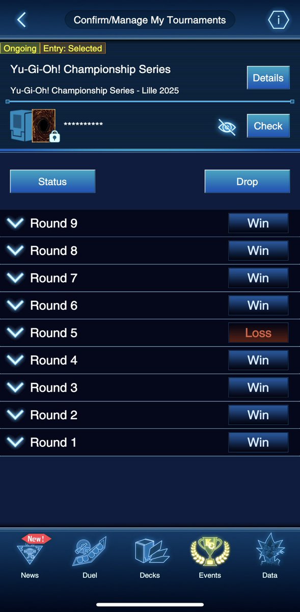 I finished day 1 of YCS Lille in X-1… see you tomorrow for 6 NEW ROUNDS 👀😂