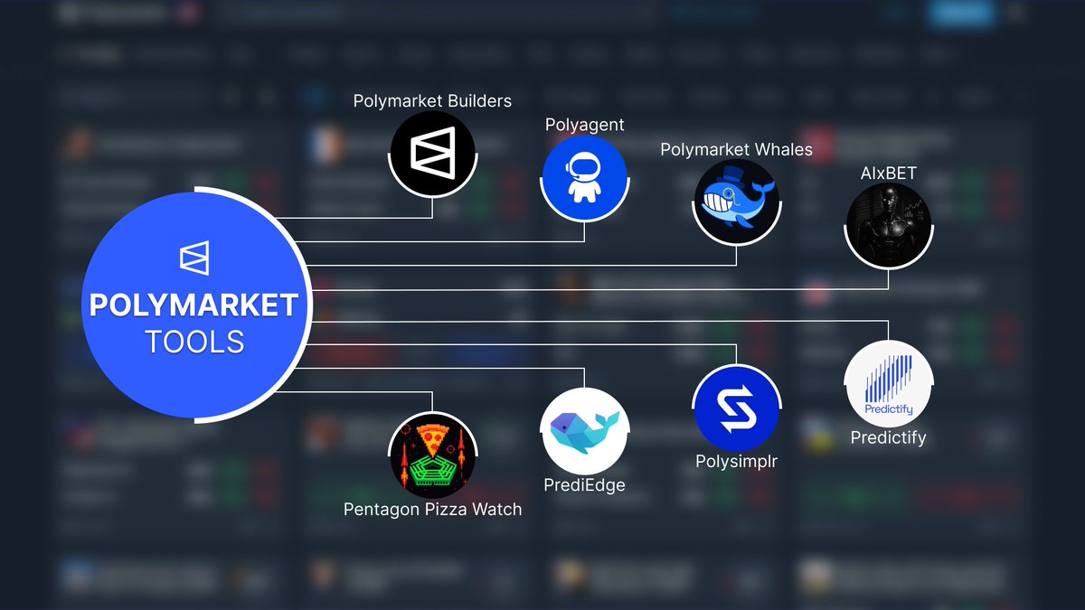 moneyfet1sh's tweet image. Tools for Polymarket

This is the second part of the collection of tools for trading on @Polymarket

These aren’t all the tools I managed to find, there will be at least one more post

@PolymarketBuild
official account of the Polymarket Builders program, designed to support and…