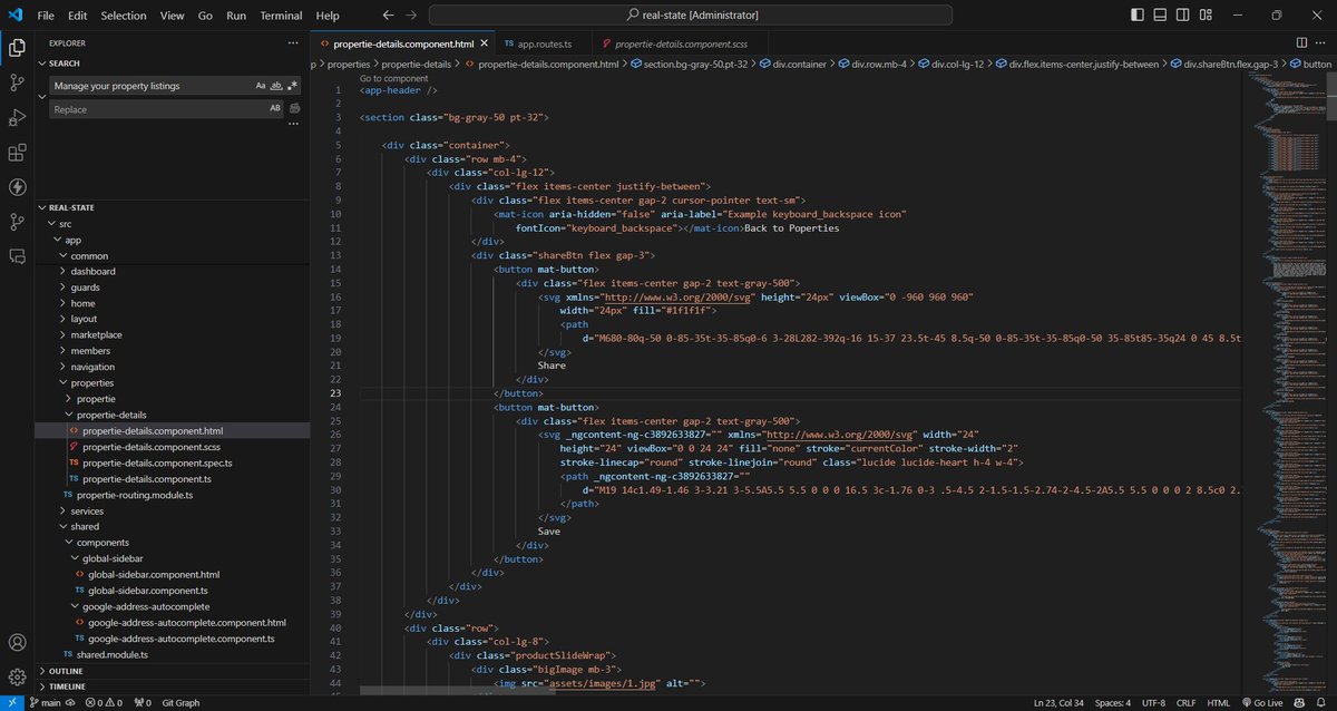 _a_m_i_t_1's tweet image. Day 447 of #500DaysOfCode.

Working on real Estate Product.