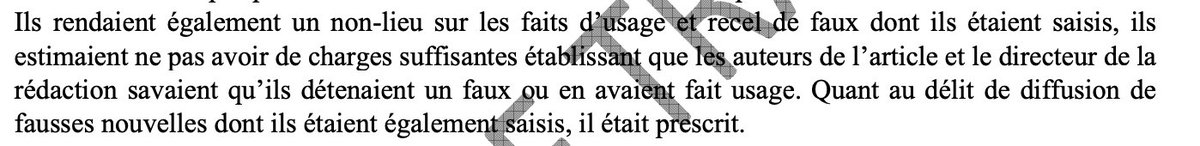 Ce que dit exactement le jugement du 25/09 au sujet de cette fameuse note de Médiapart. #Sarkozy