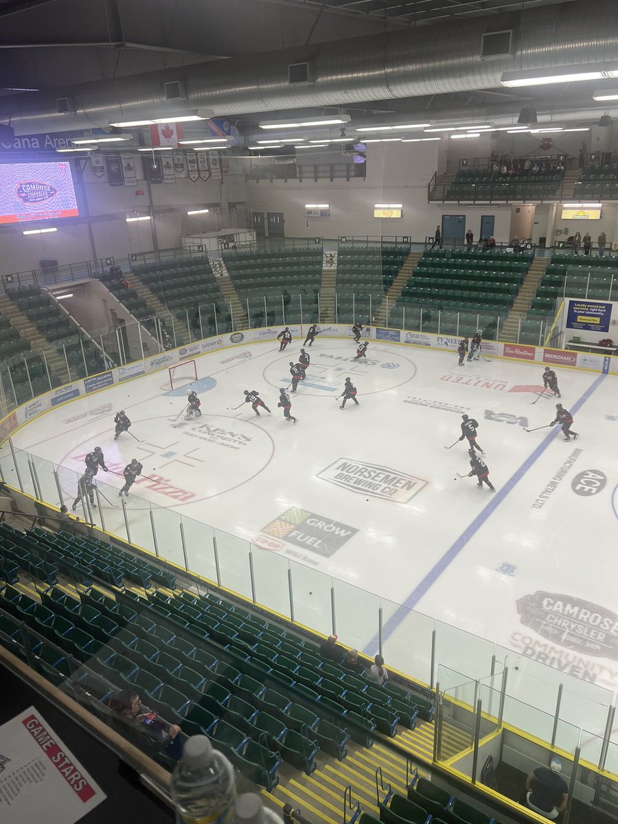 Back at Encana for <a href="/camrosekodiaks/">Camrose Kodiaks</a> vs <a href="/GPStorm/">Grande Prairie Storm</a> part 2. <a href="/WildRoseCoop/">Wild Rose Co-op</a> Kodiaks Hockey in 13 minutes from the <a href="/RealtyHomeTime/">Home-Time Realty</a> Broadcast Centre. We’ll start with Kodiaks Game Day Live for <a href="/FortisAlberta/">FortisAlberta</a>. #ajhl