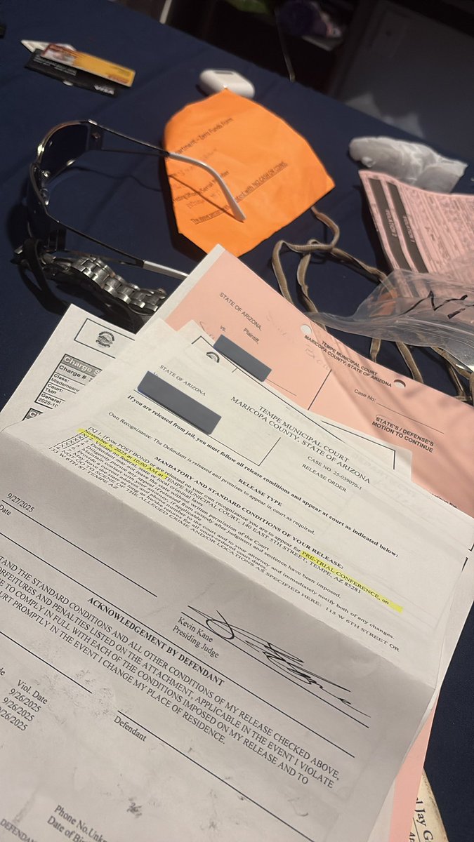 Fuck my life, got arrested again. Disorderly conduct is never fun but always a good time my nigga!
