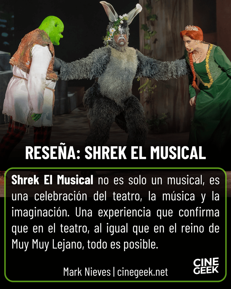 Descubre cómo Shrek El Musical conquistó el Centro de Bellas Artes de Santurce, con un elenco vibrante, momentos inolvidables y una producción excepcional.

Aquí nuestra reseña completa: cinegeek.net/2025/09/27/shr…