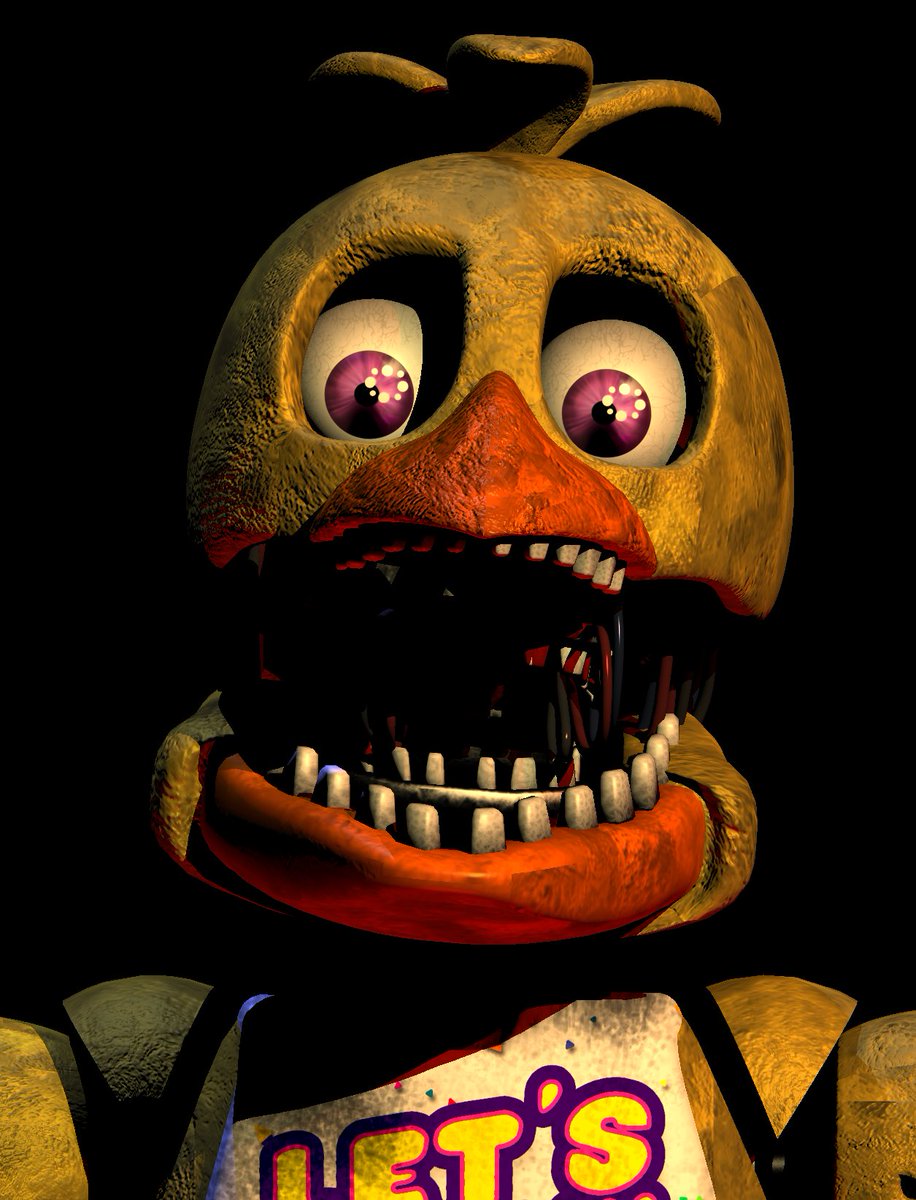TaddyDudstare's tweet photo. withered chica if Scott made her today https://t.co/EkqsQjkDgG