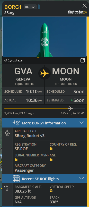 _black_turtle_'s tweet photo. I'm hoping that @swissborg s #BorgBack25 $BORG Keynote will boost the token towards the dollar range again. Hoping for 80cents first.

Already spotted it on @flightradar24 https://t.co/EmZnf45Yze