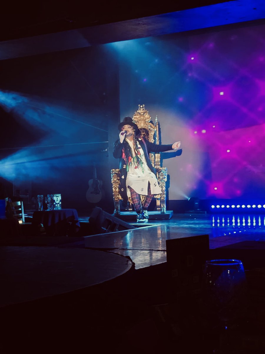 Of course singing Victims as part of my <a href="/BoyGeorge/">Boy George</a> tribute and the lyrics meaning so much to George personally, it’s so nice to just sit and sing such a beautiful and meaningful song and an audience loving it so much!!